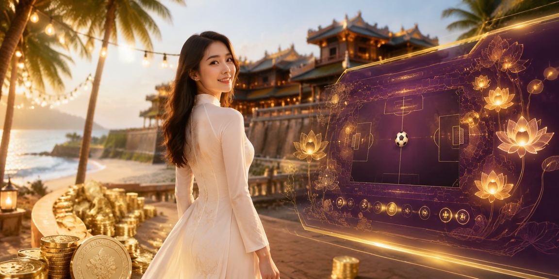 Người phụ nữ mặc áo dài tại Huế thưởng thức trải nghiệm casino trực tuyến cân bằng và có trách nhiệm